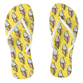 Sorvetes em um par de Chinelos