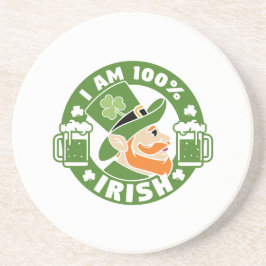 Sou 100% Porta copos irlandesa
