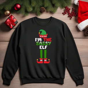Sou a Camiseta de Natal Divertida do Elfo Atrevido