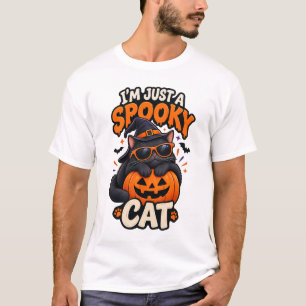 Sou Apenas uma Camiseta de Gato Assustador de Hall