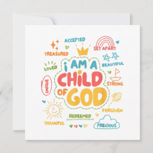 Sou Criança de Deus, Retro Cristão Jesus Faith De