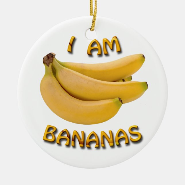 Sou Enfeites de natal De Bananas De Dois Lados (Frente)