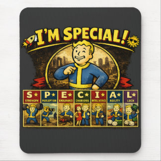 Sou Especial | Stats Mousepad Inspirado em Fallout