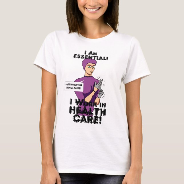 "Sou Essencial!" Camiseta (Frente)