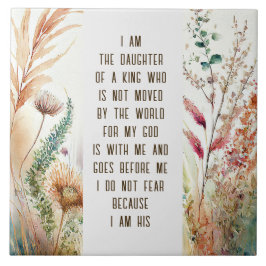 Sou filha de uma citação de fé cristã-rei