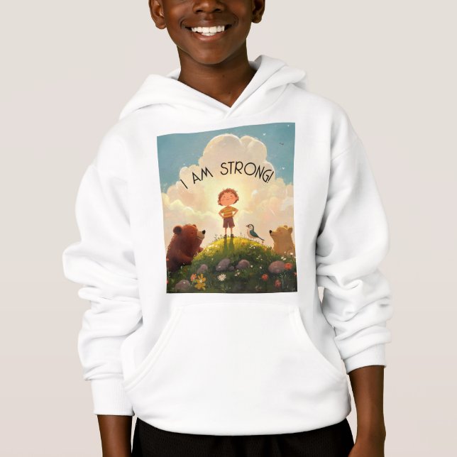 Sou Forte Afirmação De Meninos (Frente)