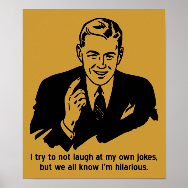 Sou Hilarious Engraçado Poster (Frente)