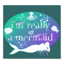 Sou mesmo uma poster de sereia