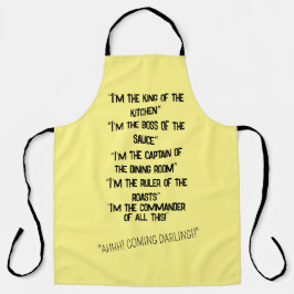 "Sou o chefe" cozinhar Apron