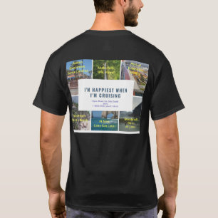 Sou o mais feliz quando estou cruzando a camiseta 