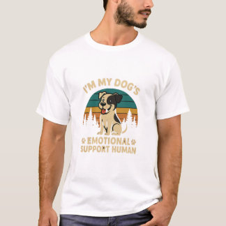 Sou o Suporte Emocional do Meu Cachorro – Camiseta