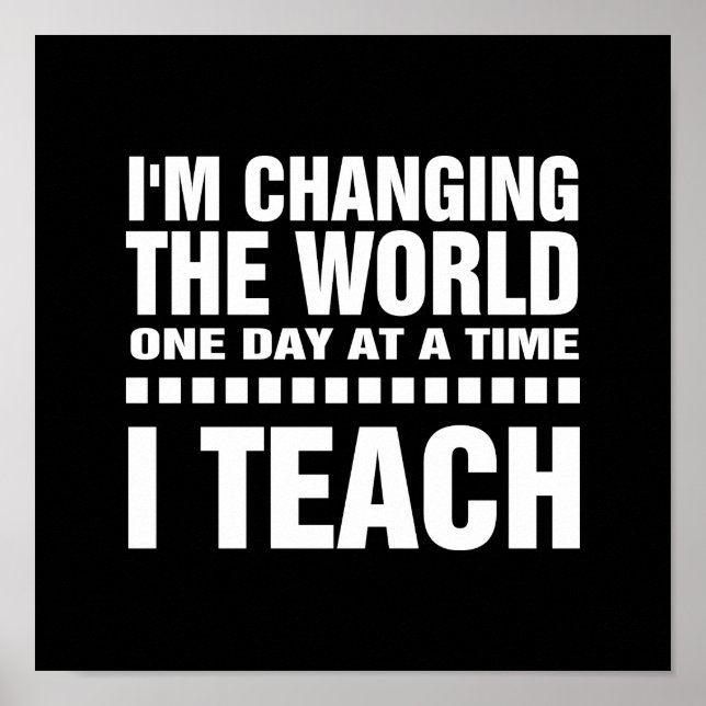 Sou professor. Citação | Tipografia Art Poster (Frente)