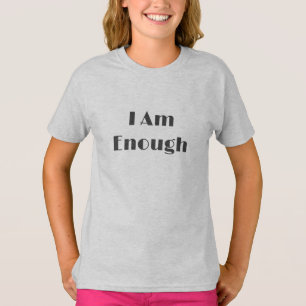 Sou Suficiente Em Camiseta De Slogan