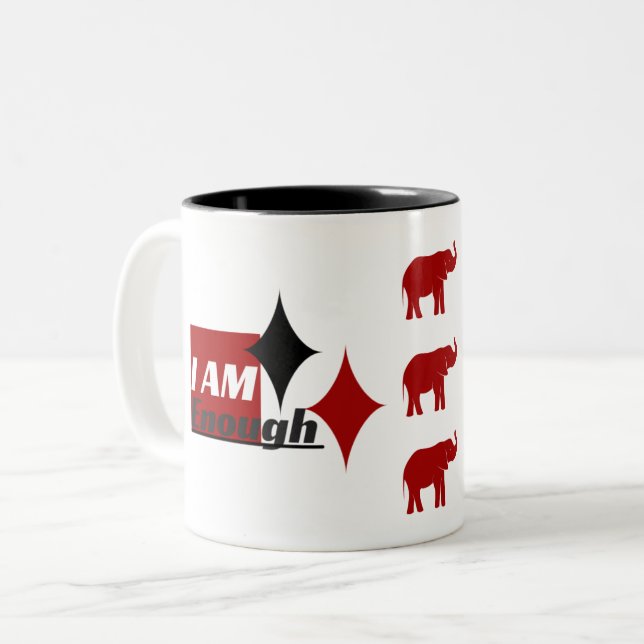 Sou Suficiente Para Uma Caneca Elefante De Dois To (Frente Esquerda)