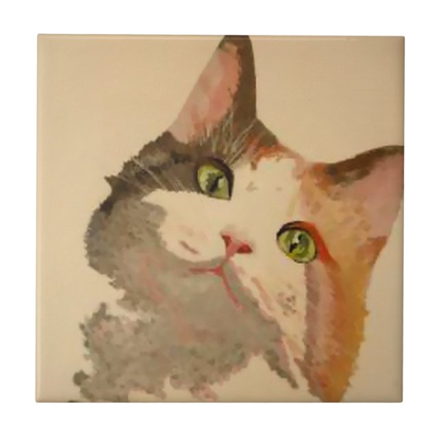 Sou "Todos os Ouvidos": retrato de Calico Cat (Frente)