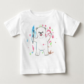 "Sou um artista!" Camiseta de bebê polar
