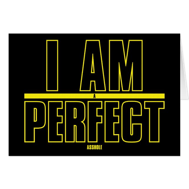 Sou Um Cartão De Aniversário Perfeito. (Frente Horizontal)