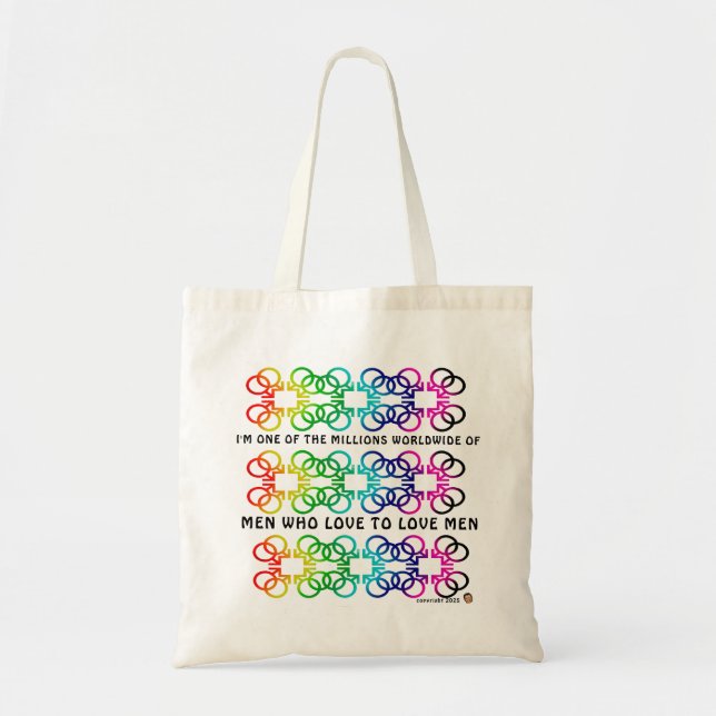 SOU UM DE MILHÕES... Bolsa Tote ENORME (Frente)