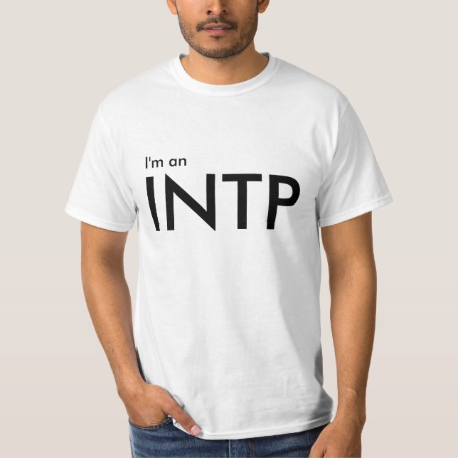 Sou um INTP - Tipo Personalidade Camiseta Branca d (Frente)