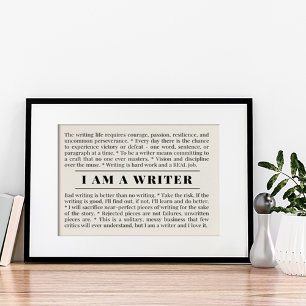 Sou um Poster de ESCRITOR para Escritores e Autore