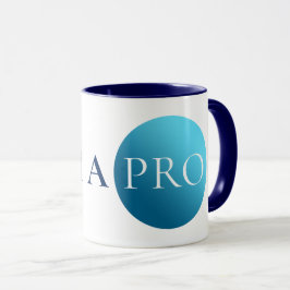 SOU UM PROFISSIONAL | Caneca de Círculo Azul Minim