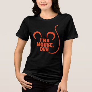 Sou um rato, Duh! T-Shirt Orange do Halloween