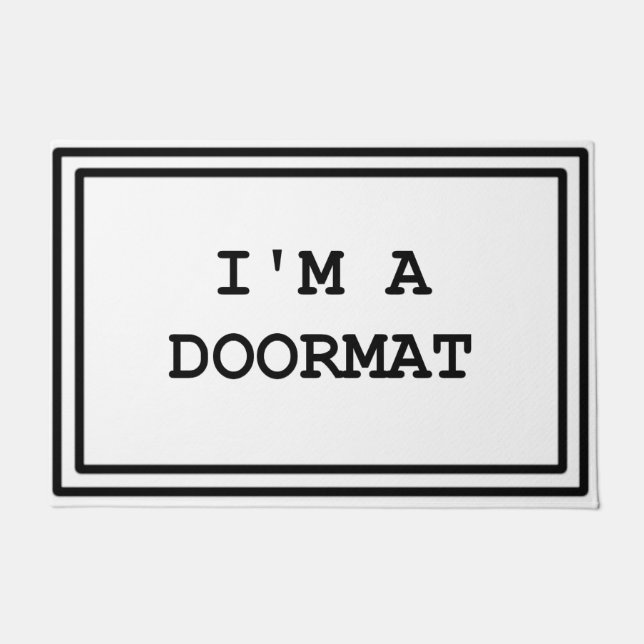 Sou um tapete de boas-vindas. (Frente)