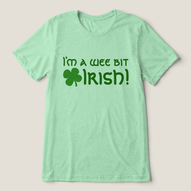 Sou um Wee Bit Irlandês, Parte Irlandês (Design frontal)