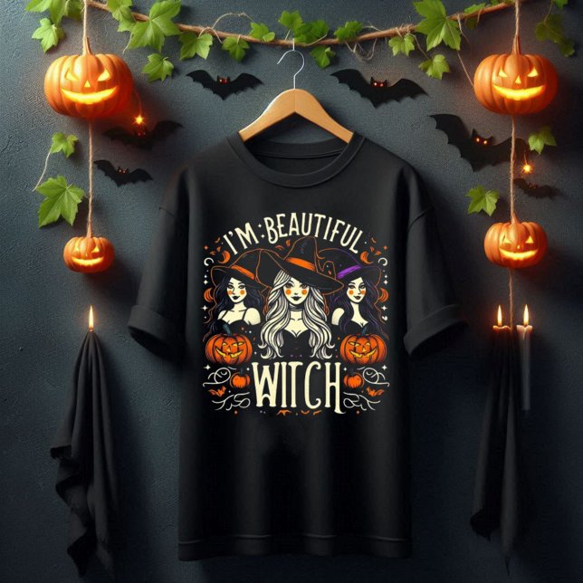 Sou uma bela camiseta de bruxa (I'm Beautiful witch T-shirt )