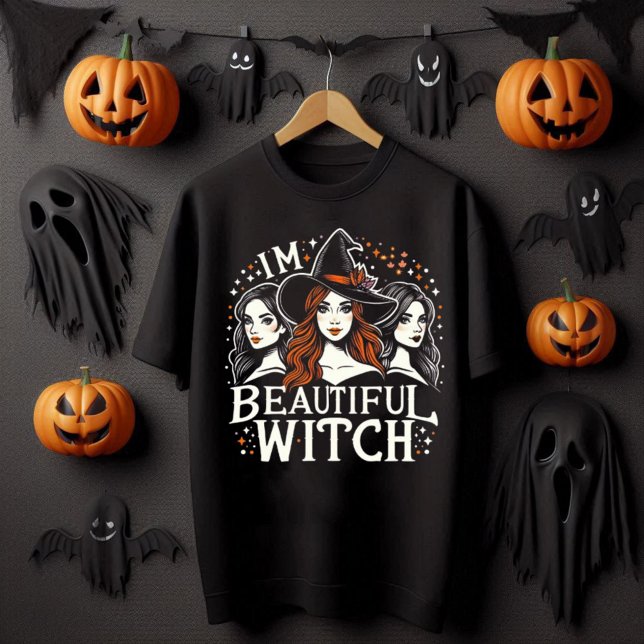 Sou uma bela camiseta de bruxa (I'm Beautiful witch T-shirt )