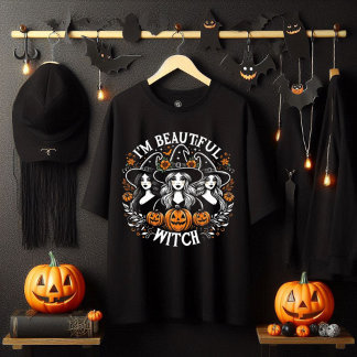 Sou uma bela camiseta de bruxa