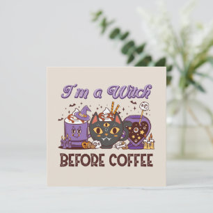 Sou uma bruxa antes do café, café