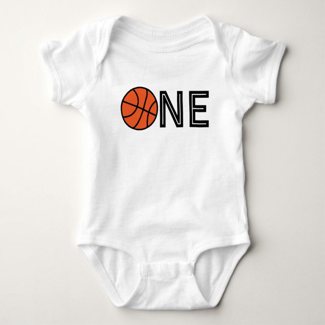 Sou uma camisa de bebê de basquete (Frente)