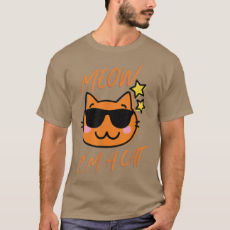 Sou uma Camisa de Gato para Mulheres Homens Crianç