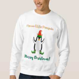 Sou uma camisa de Natal Elfie Penguin