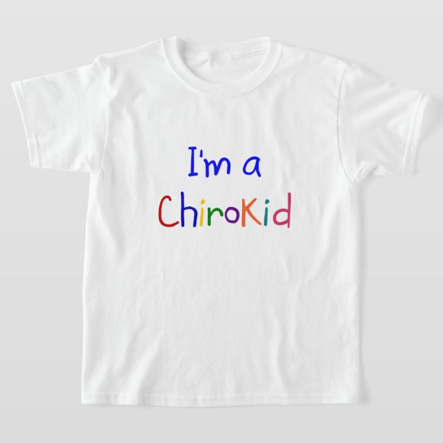Sou uma camiseta Chiroprática ChiroKid (Postura )