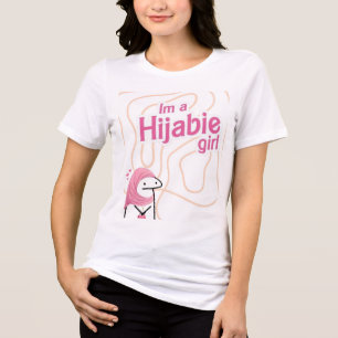Sou uma Camiseta Divertida de Menina Hijabie Mod