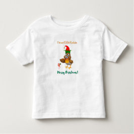 Sou uma camiseta Elfie Robin de Natal Toddler