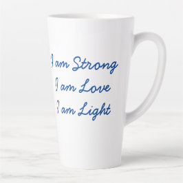 Sou uma caneca leve e alta