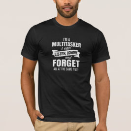 Sou Uma Pessoa Multitarefa Camiseta Gráfica Divert