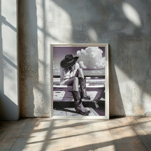 Soul Ocidental - Cowgirl Poster Impressão