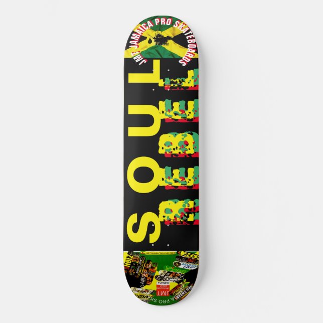 SOUL REBEL 8, 1/4", skateboard Deck (Frente)