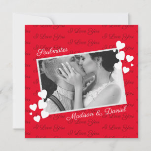 Soulmates I Love You Personalised Photo Namorados