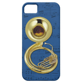 Sousaphone & capa de telefone da música. Cor da