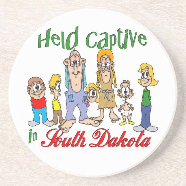 South Dakota Funny Trailer Park Porta copos Sandst (Frente)