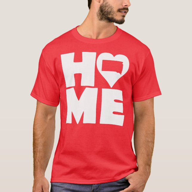 South Dakota Home Heart State Camisetas T-Shirt (Frente)