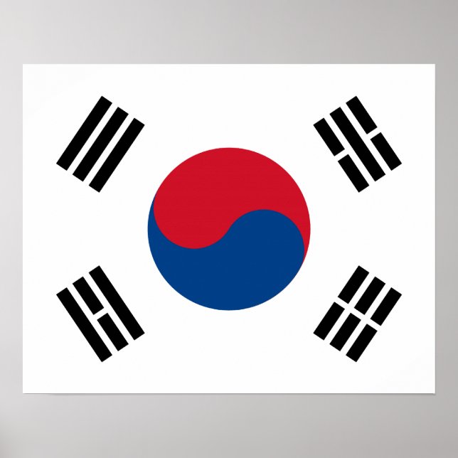 South Korea Flag Poster (Frente)