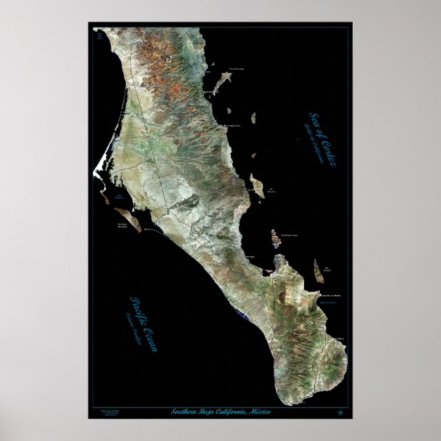 Southern Baja California, México - poster por saté (Frente)
