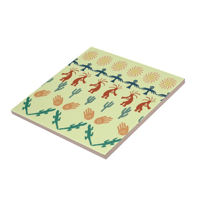 Southwest American Indian Tribal Petroglyphs Art (Lateral)