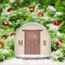 Southwest Holiday Chile Wreath Door Personalized
